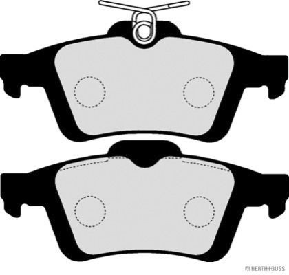 Задні гальмівні колодки Jakoparts J3613019 ціна, від 21.86 USD